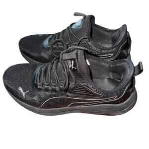 Puma Amplifier Black Cool Dark Grey Mens lace up Training Shoes size 10 39686707